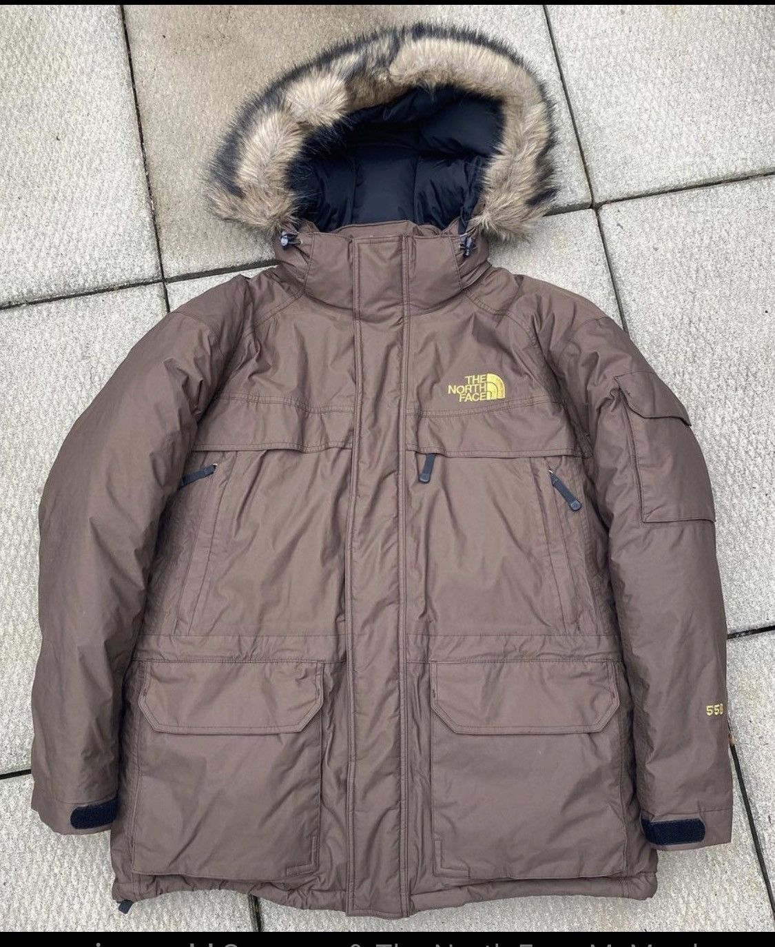 2000s oversized cargo north face puffer jacket