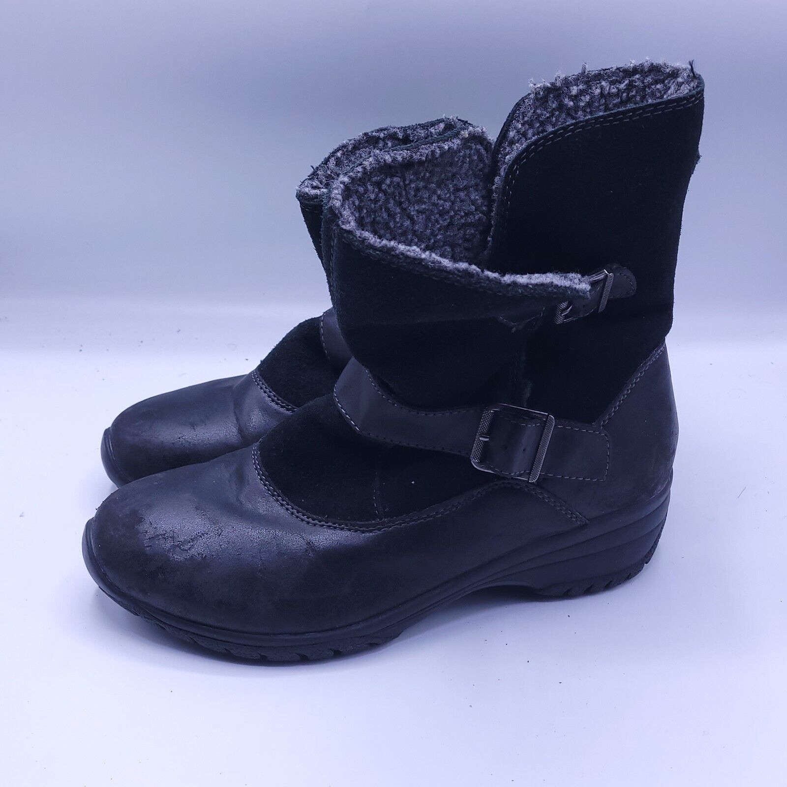 Eddie Bauer Eddie Bauer Casual Suede Boot Womens Size 9.5 120713 Black Size US 9.5 / IT 39.5 - 1 Thumbnail