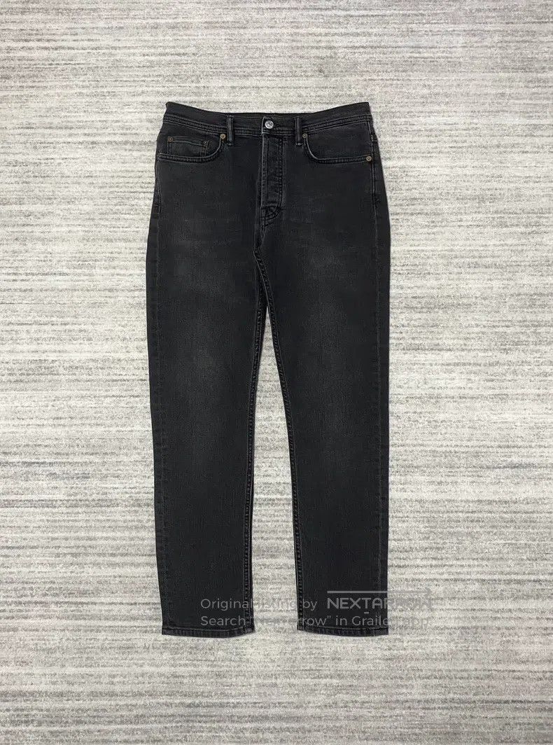 Acne Studios Acne Studios Washed Black Slim Straight Denim Pants Size US 29 - 1 Thumbnail