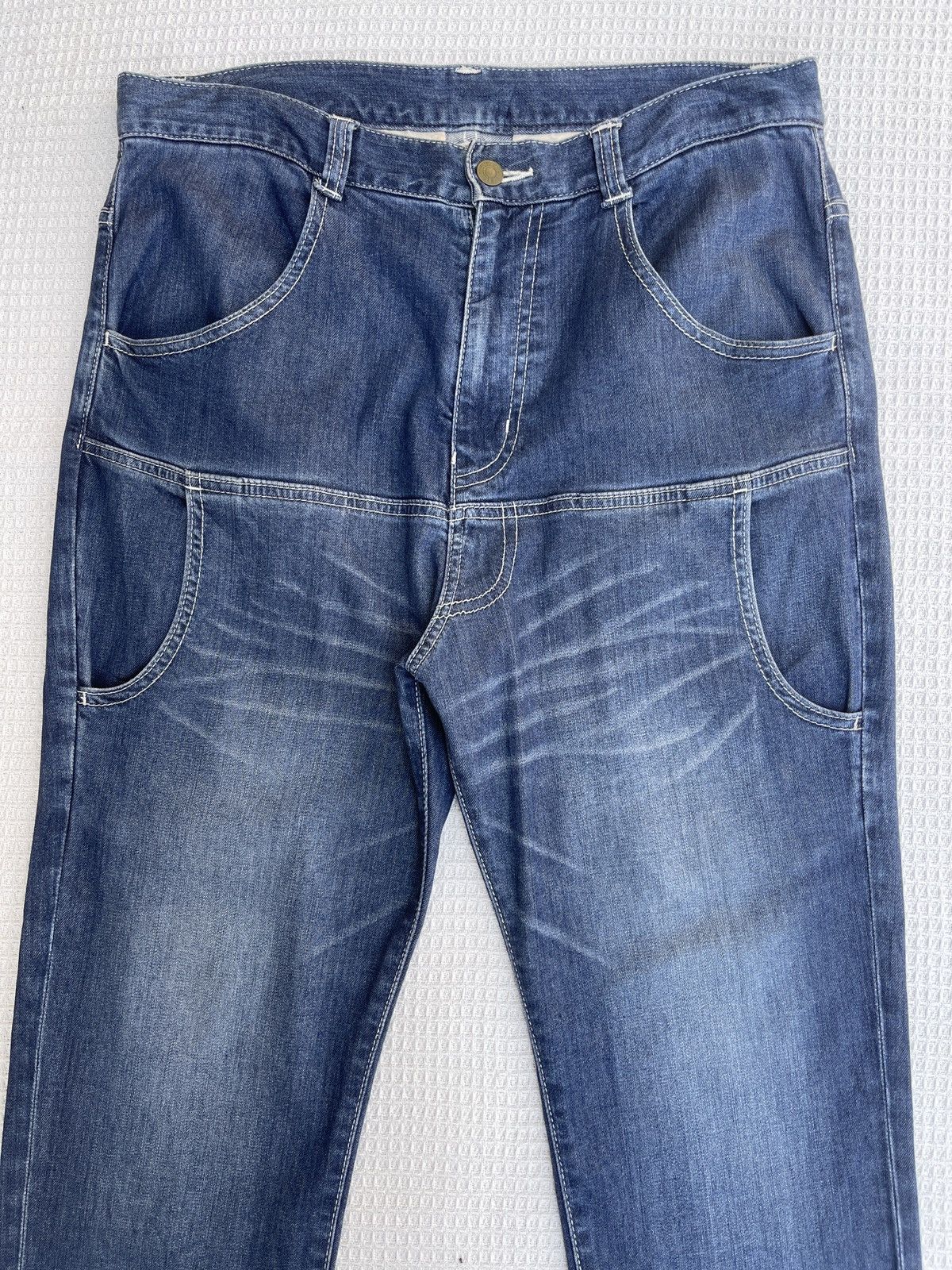 Frapbois LastDrop🔥Rare🔥Vtg FRAPBOIS Issey Miyake Japan Designer Jeans Size US 34 / EU 50 - 2 Thumbnail