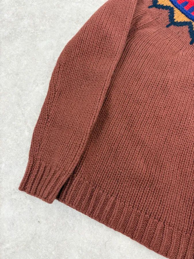 Burberry Burberry Brown Wool Fair Isle Crewneck Sweater Size US XS / EU 42 / 0 - 7 Thumbnail
