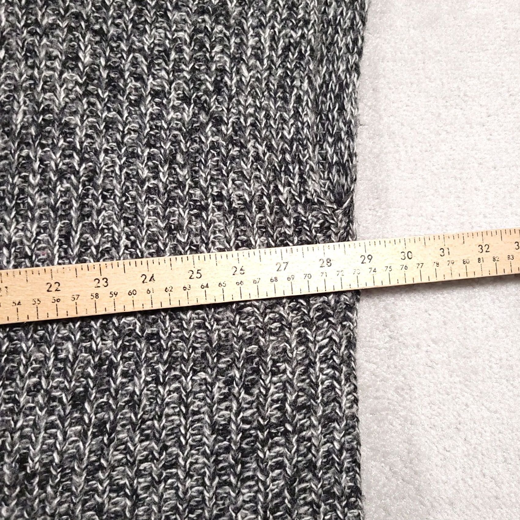 Faded Glory Faded Glory Cardigan Sweater Womens S/M Open Heathered Gray Short Sleeve Size S / US 4 / IT 40 - 4 Thumbnail