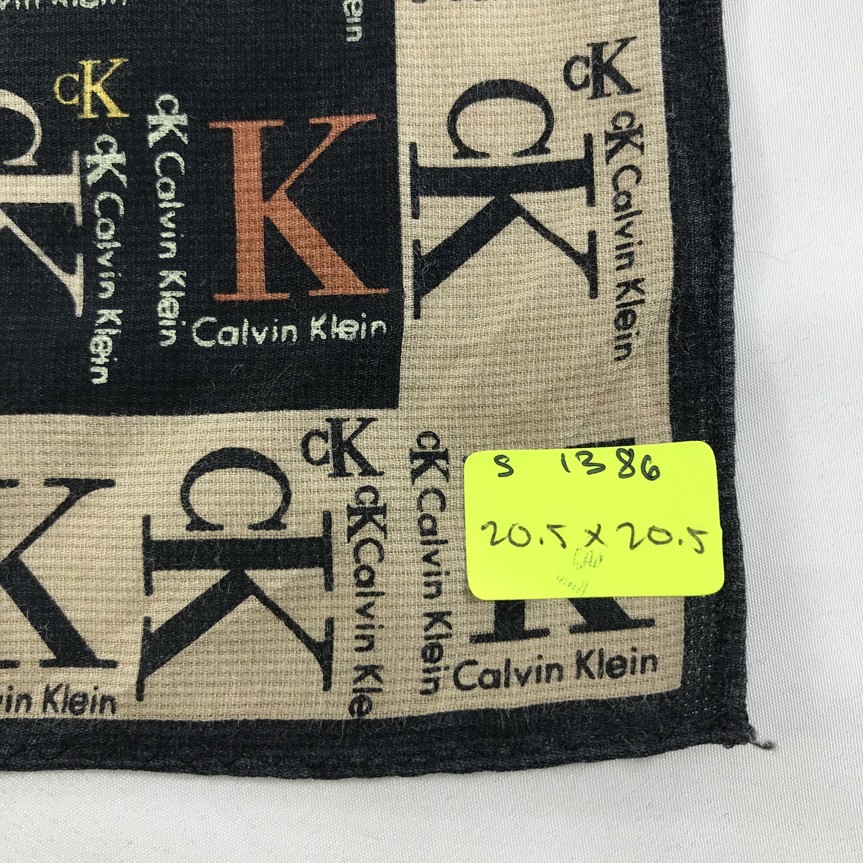 Calvin Klein × Vintage Calvin Klein Bandana / Handkerchief / Neckerchief - S1386 Size ONE SIZE - 5 Thumbnail
