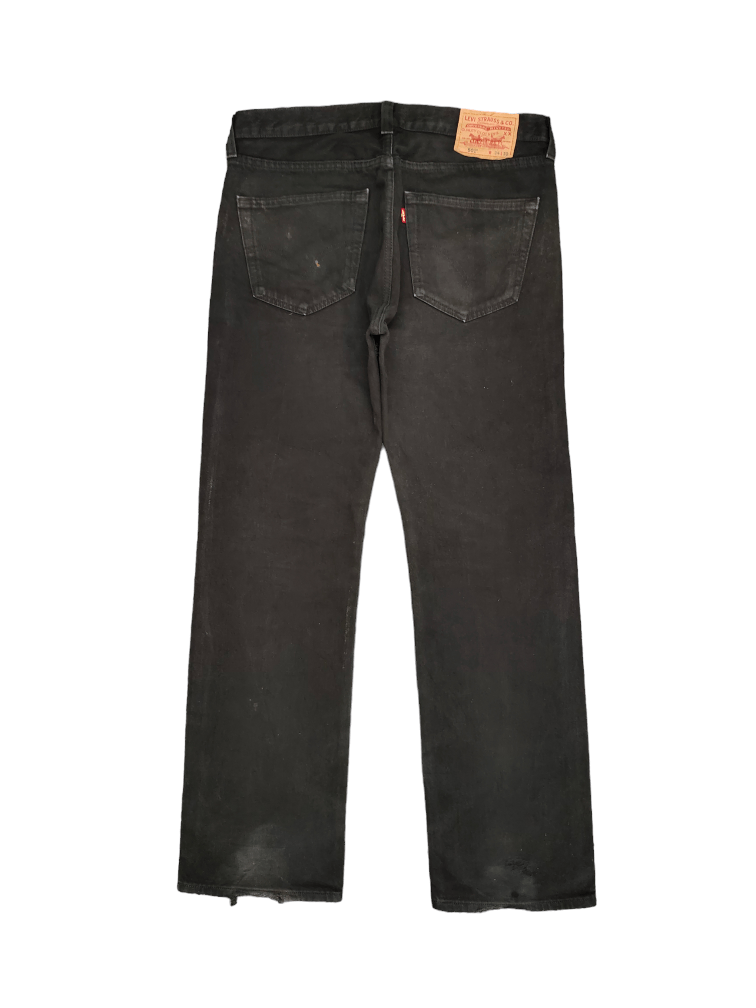 Levi's Vintage Clothing Size 34x31 Vintage Levis 501 Super Black Jeans Distressed Size US 34 / EU 50 - 11 Thumbnail