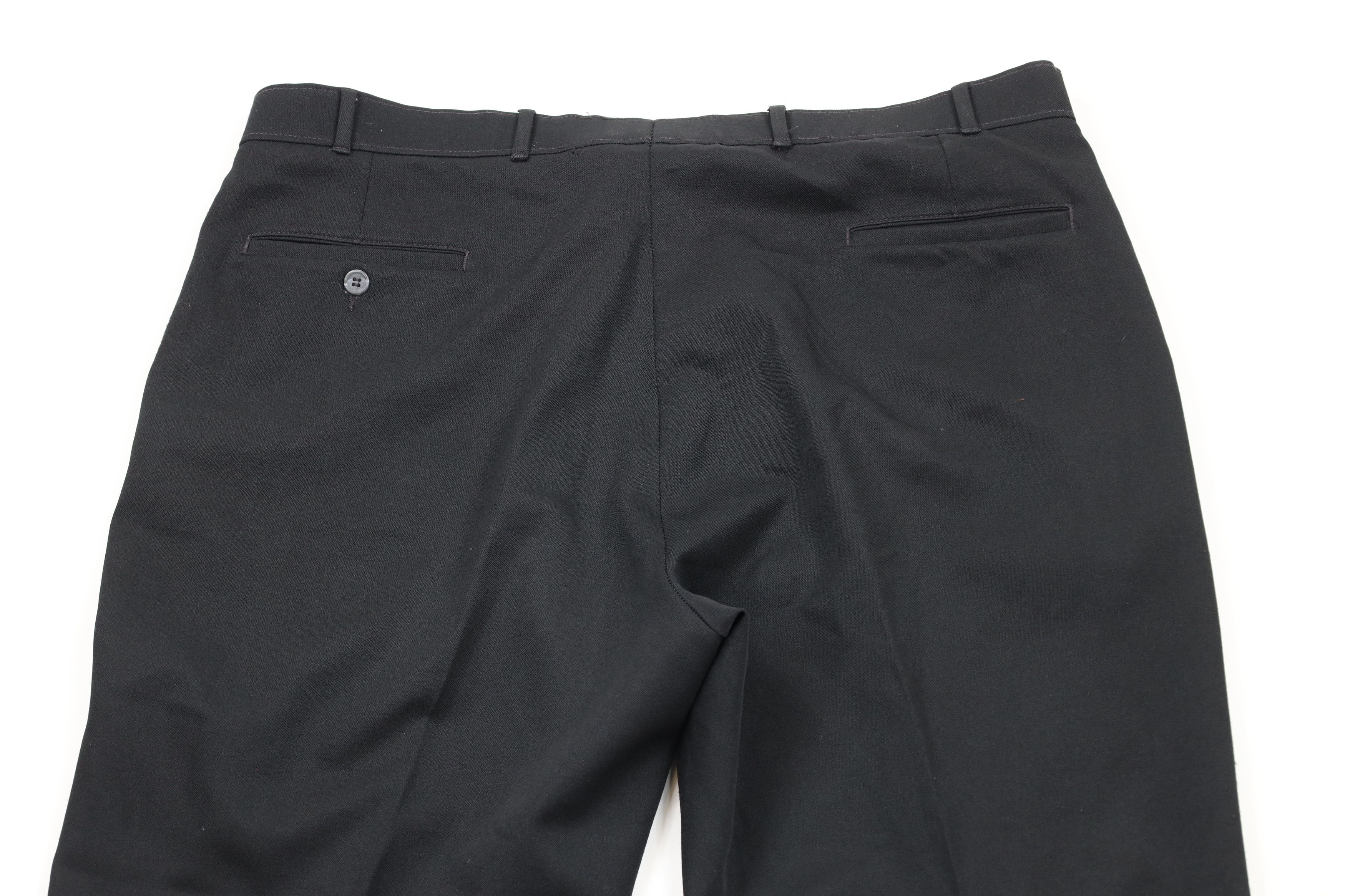 Levi's × Vintage Vintage 90s Levis Distressed Knit Wide Leg Chino Pants Black Size US 42 / EU 58 - 10 Thumbnail