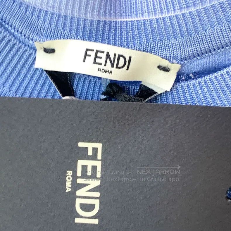 Fendi Fendi Blue knitwear women's wear Size XS / US 0-2 / IT 36-38 - 3 Thumbnail