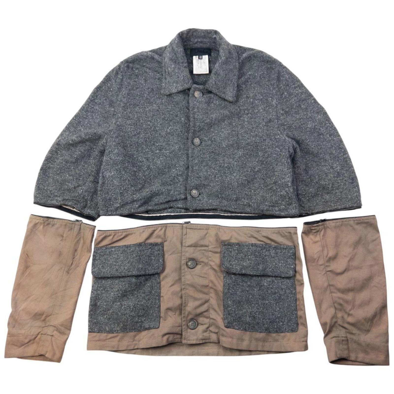 Dolce & Gabbana Vintage 90s Dolce & Gabbana Detachable Wool Jacket Size M Size US M / EU 48-50 / 2 - 1 Thumbnail