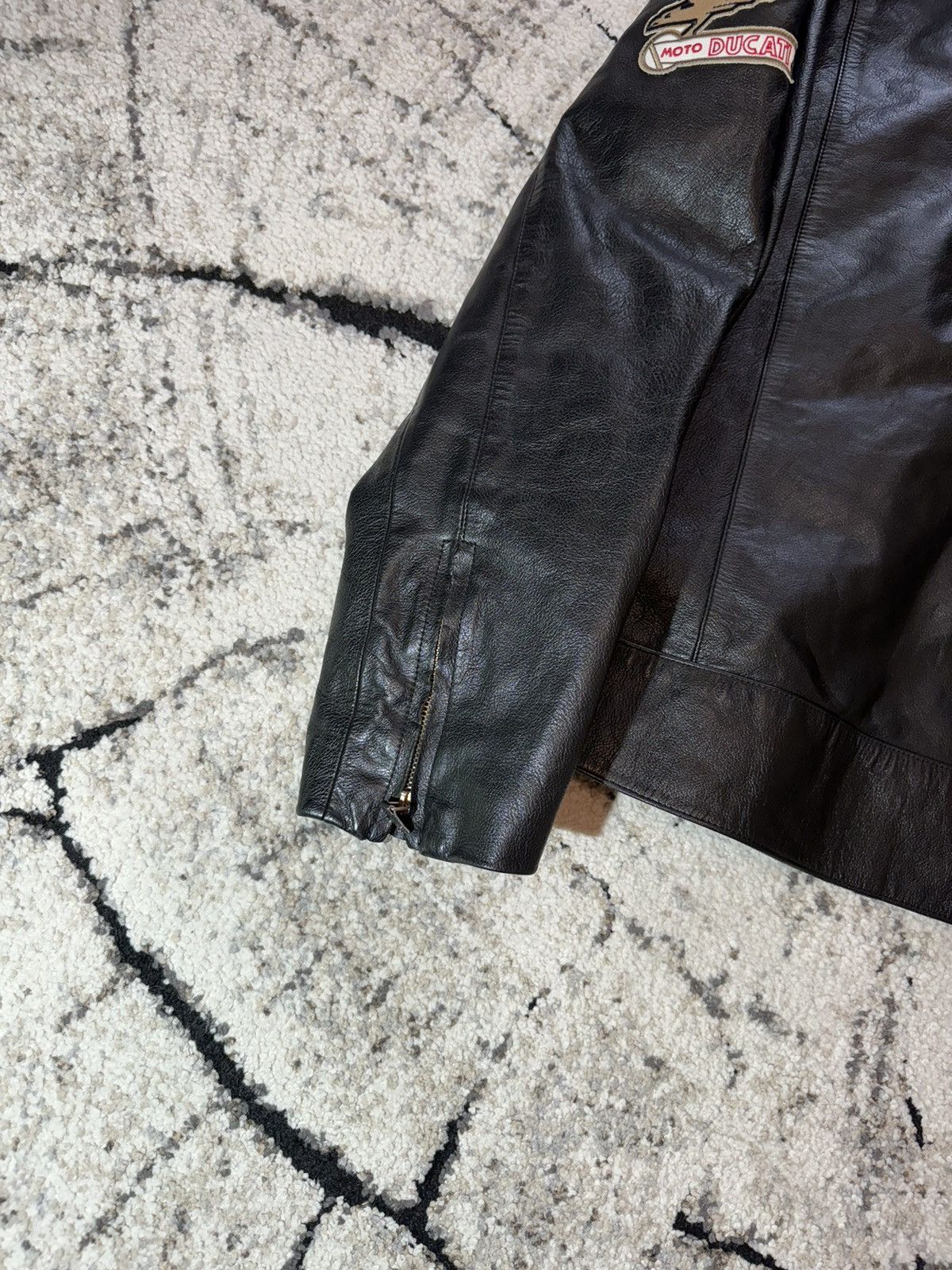 Ducati 2007 Ducati by Dainese Leather Motorcycle Black Jacket 2XL Size US XXL / EU 58 / 5 - 16 Thumbnail