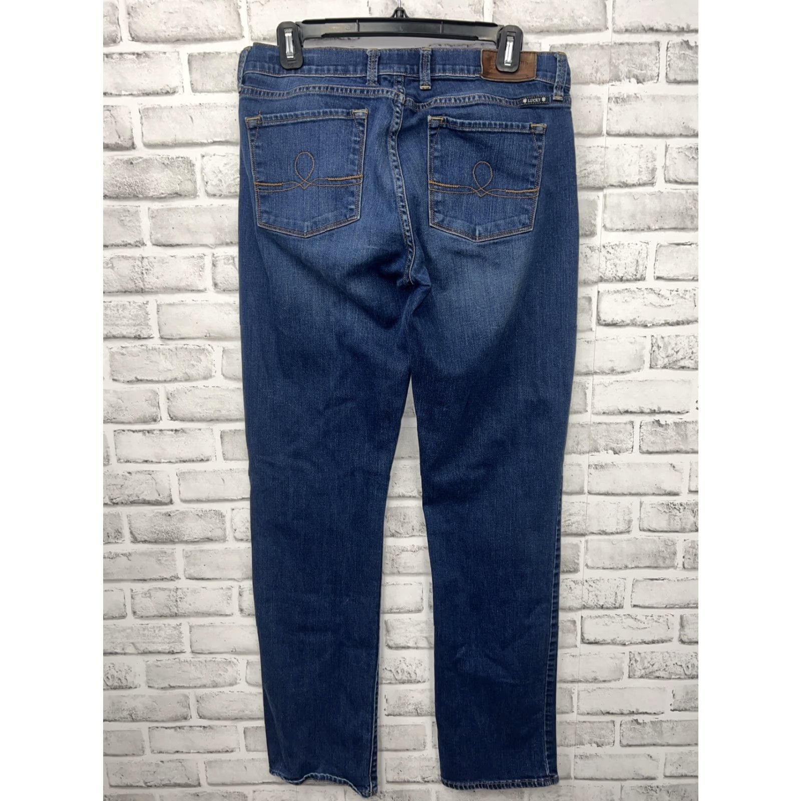 Lucky Brand Lucky Brand Sofia Straight Jeans Womens 12 Blue 31” Inseam Regular Size Straight Womens Jeans Size 34" / US 12 / IT 48 - 4 Thumbnail