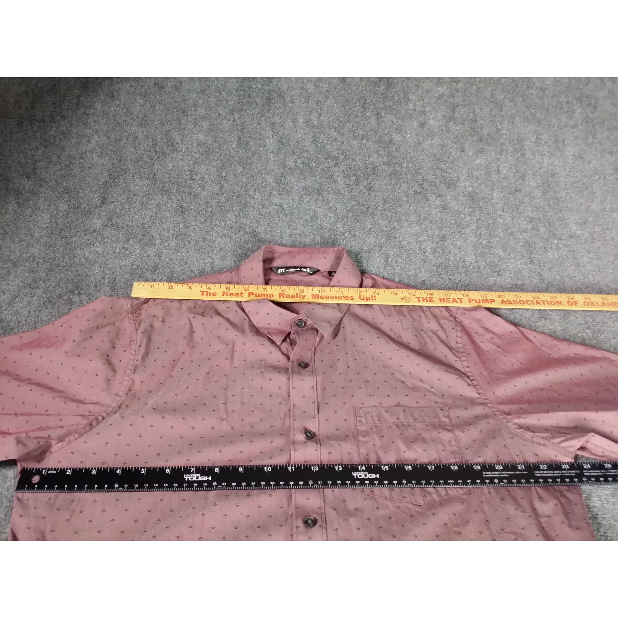 TravisMathew Travis Mathew Button Up Shirt Men Sz XL Purple Geometric Sho Size US XL / EU 56 / 4 - 5 Thumbnail