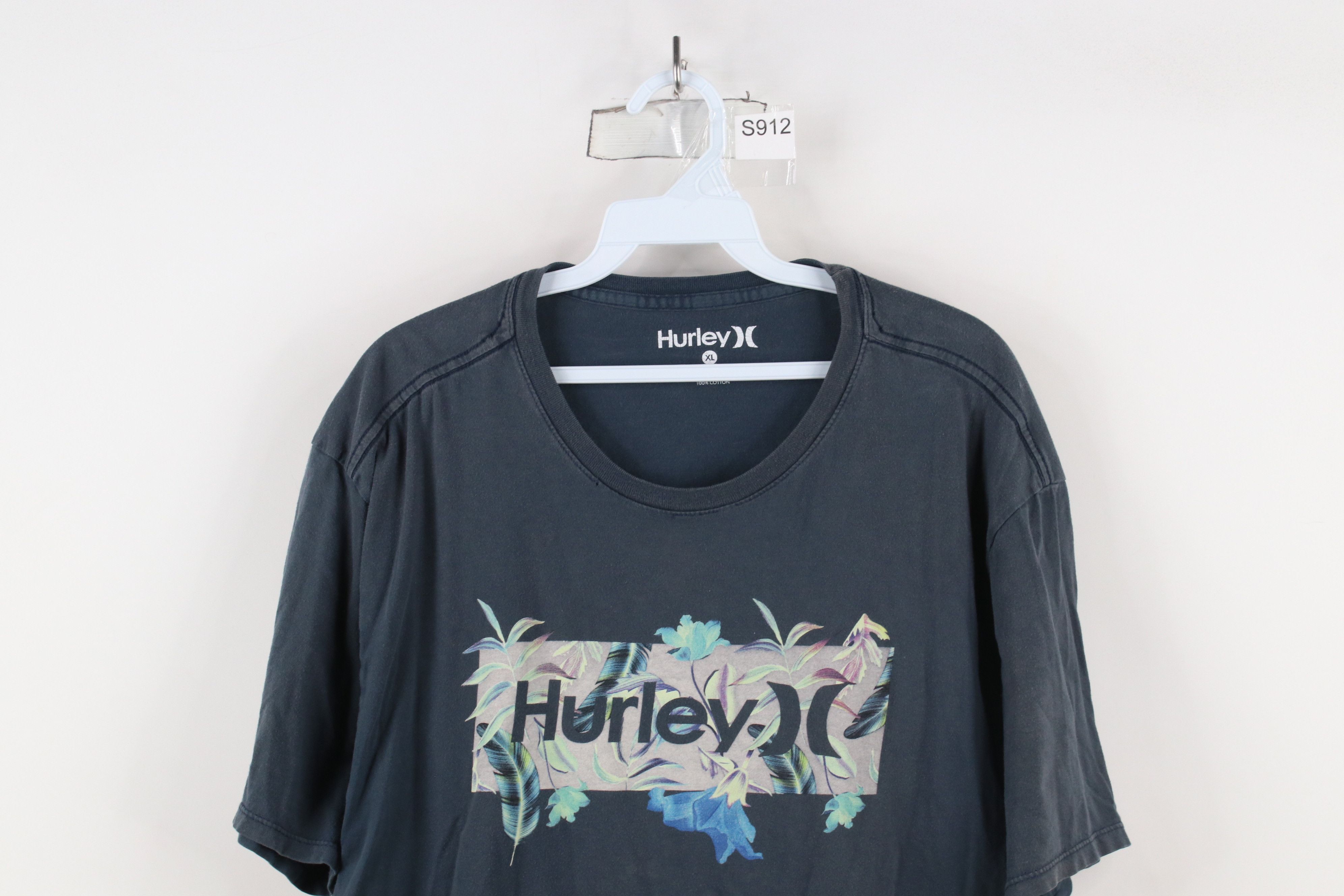 Hurley × Vintage Vintage Hurley Surfing Spell Flower Box Logo T-Shirt Blue Size US XL / EU 56 / 4 - 2 Thumbnail