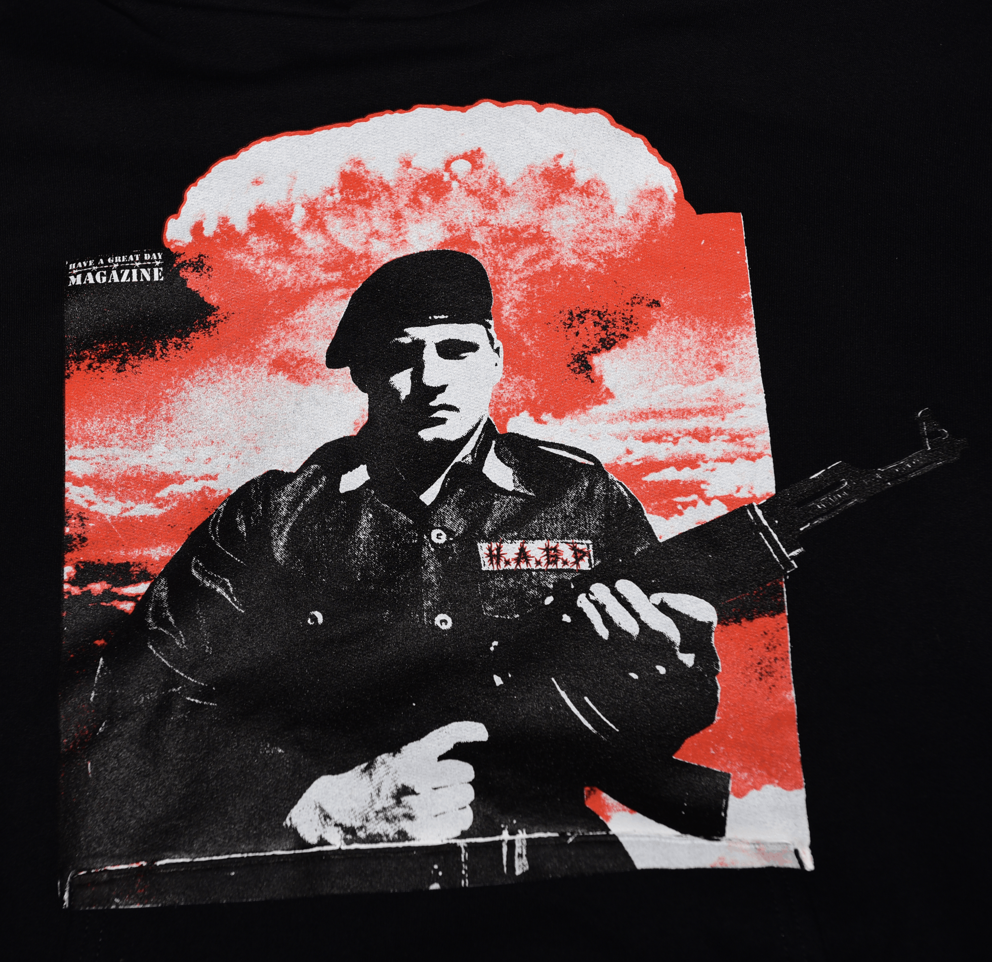 Asspizza HAVE A GREAT DAY MAGAZINE Soldier Hoodie Size US XXL / EU 58 / 5 - 5 Thumbnail