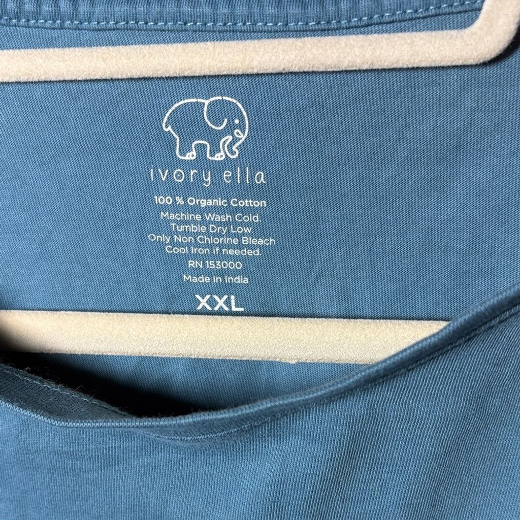 Other Ivory Ella Teal Cropped Graphic Long sleeve Tee XXL Size XXL / US 16-18 / IT 52-54 - 4 Thumbnail