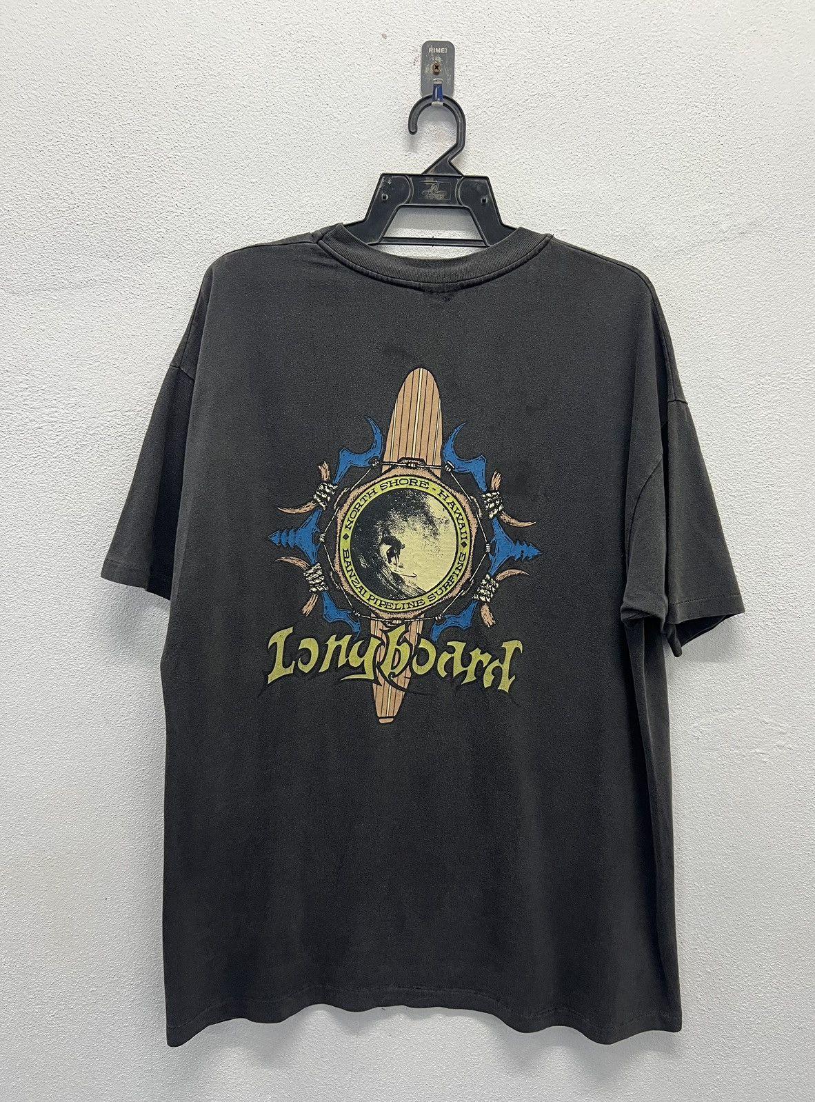 VINTAGE NORTH SHORE HAWAII LONGBOARD SHIRT