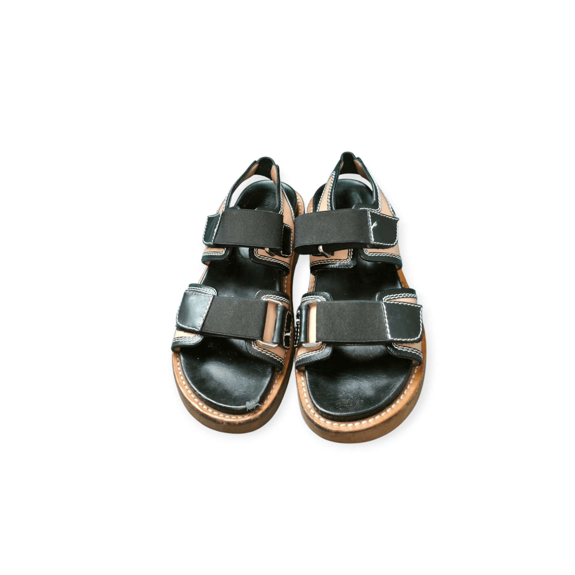 Designer × Marni Leather Slingback Sandal Size US 7 / IT 37 - 8 Thumbnail