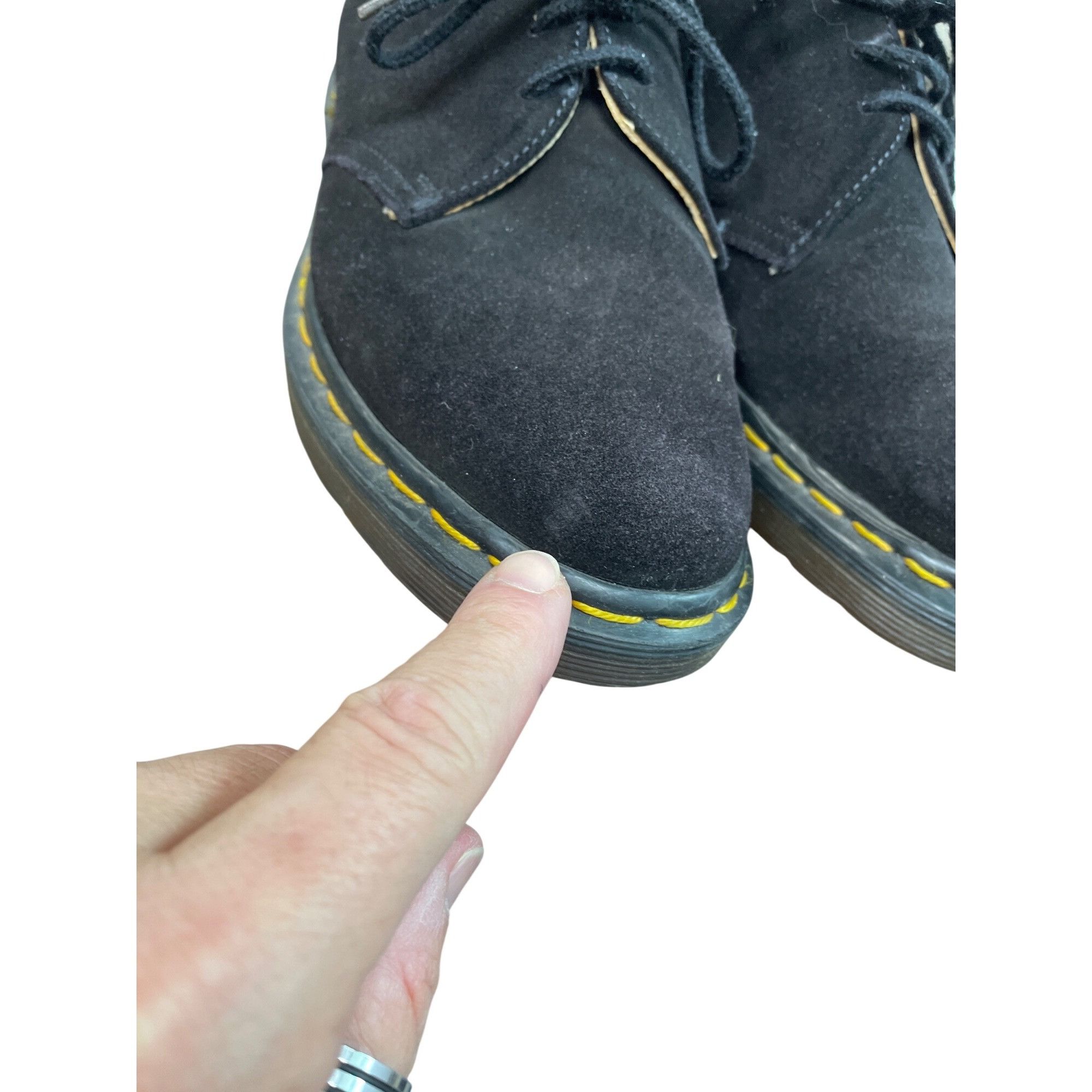 Dr. Martens Dr. Martens mens black suede 3 eye airwair oxford shoes sz 8 Size US 8.5 / EU 41-42 - 15 Thumbnail