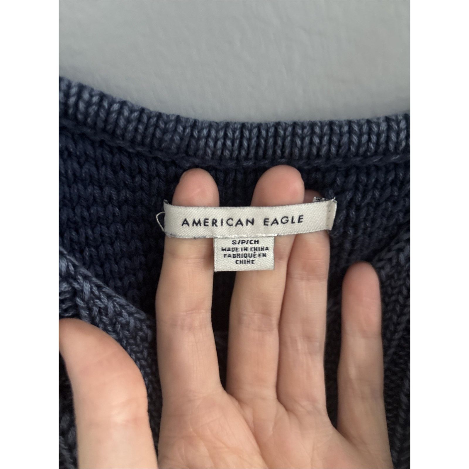 American Eagle Outfitters American Eagle Blue Knit Tank Top Size S / US 4 / IT 40 - 3 Thumbnail