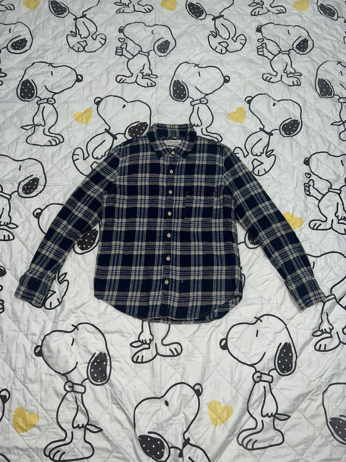 Tornado Mart 1990s Remi Relief - Yoke Leather Fringe Plaid Flannel Shirt Size US M / EU 48-50 / 2 - 2 Thumbnail