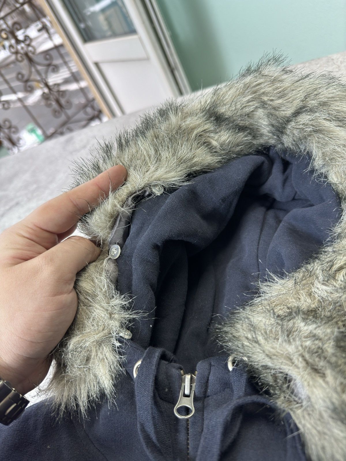 Japanese Brand Vintage Japanese Fur Hood If Six Was Nine Zip Up Hoodie Size US S / EU 44-46 / 1 - 2 Thumbnail