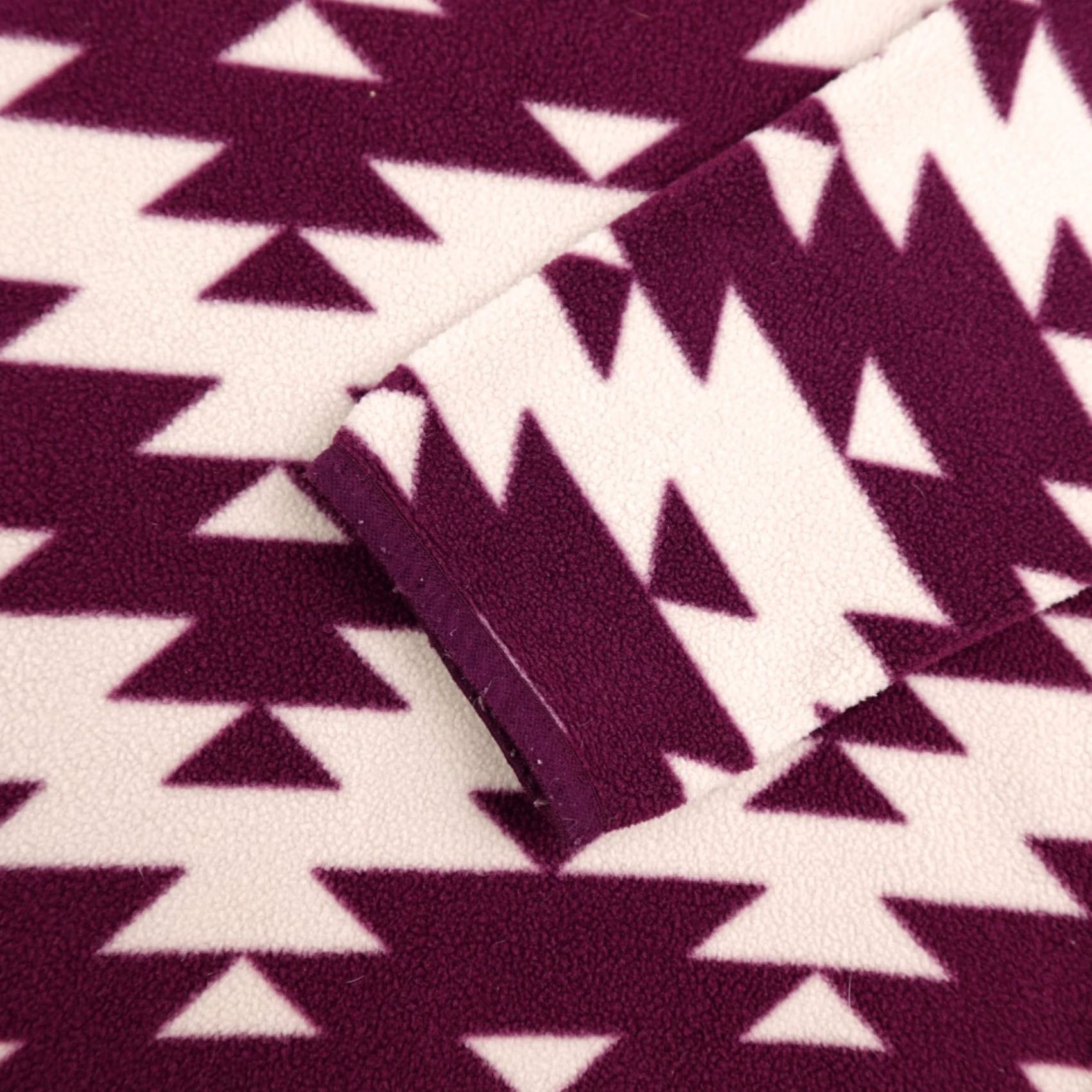 CO Duluth Pullover Jacket Womens Medium Purple Aztec Fleece Quarter Snap Outdoor Mock Neck Geometric Polyester Size M / US 6-8 / IT 42-44 - 6 Thumbnail
