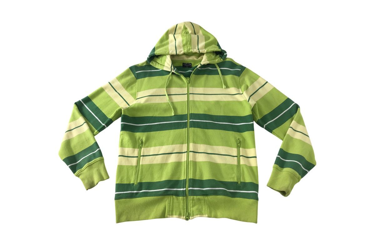 Stussy Stussy Authentic Striped Block Hooded Jacket Streetwear Size US L / EU 52-54 / 3 - 1 Thumbnail