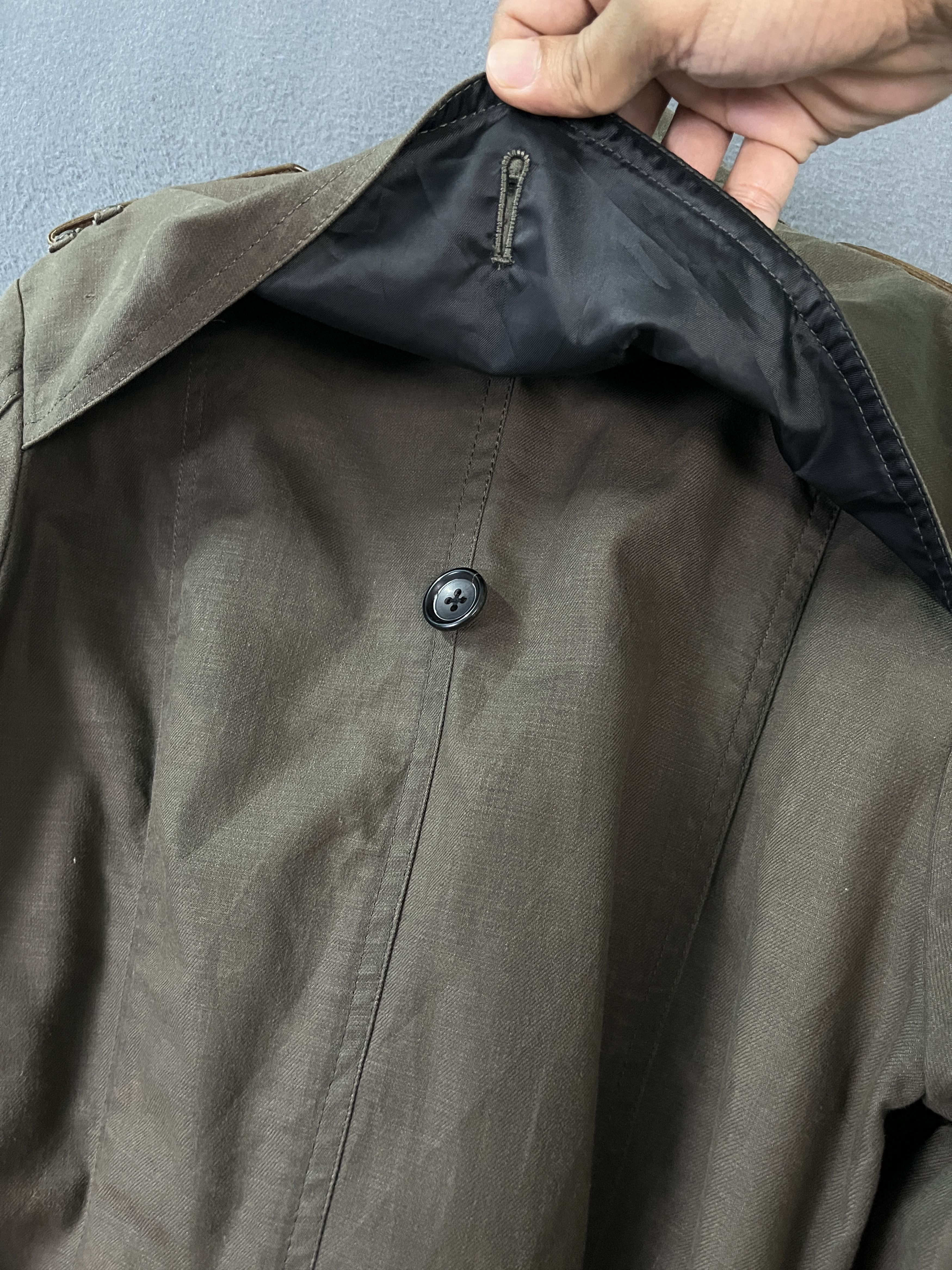 5351 POUR LES HOMMES 5351 Pour Les Hommes Trench Coat Leather Applied Size US S / EU 44-46 / 1 - 13 Thumbnail