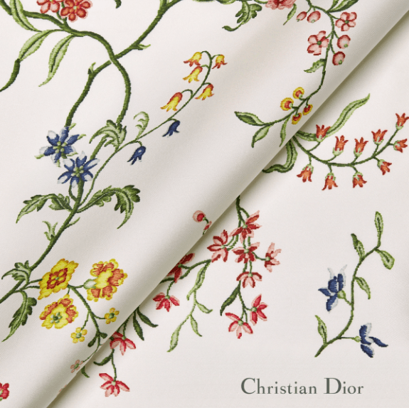 Dior o1w1db10424 Size: OS Dior Fleurs Square Scarf in Multicolor Size ONE SIZE - 2 Thumbnail