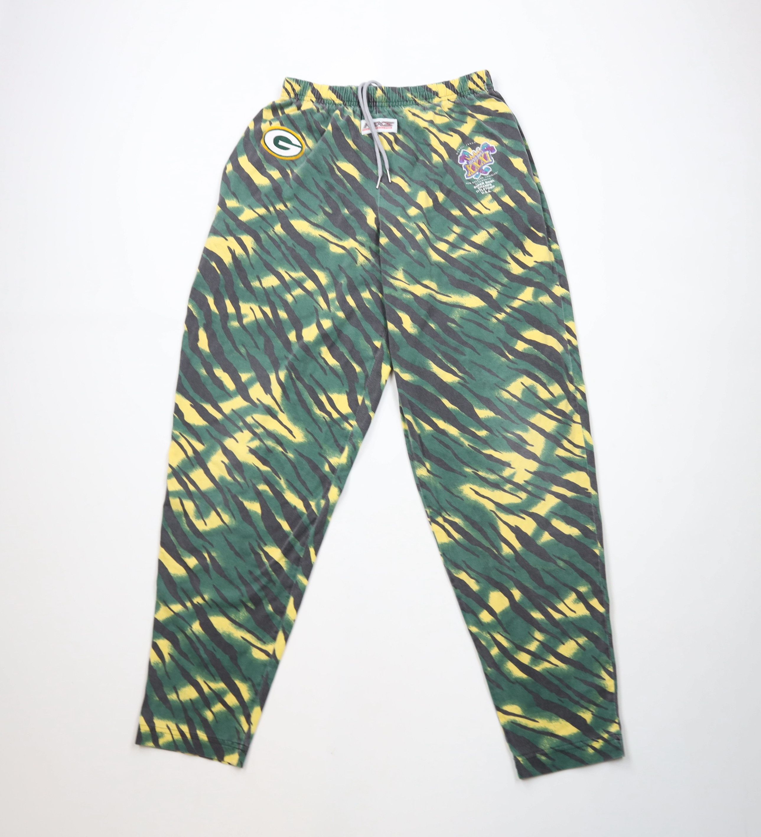 Vintage Vintage 90s Super XXXI Green Bay Packers Football Pants USA Size US 34 / EU 50 - 1 Thumbnail