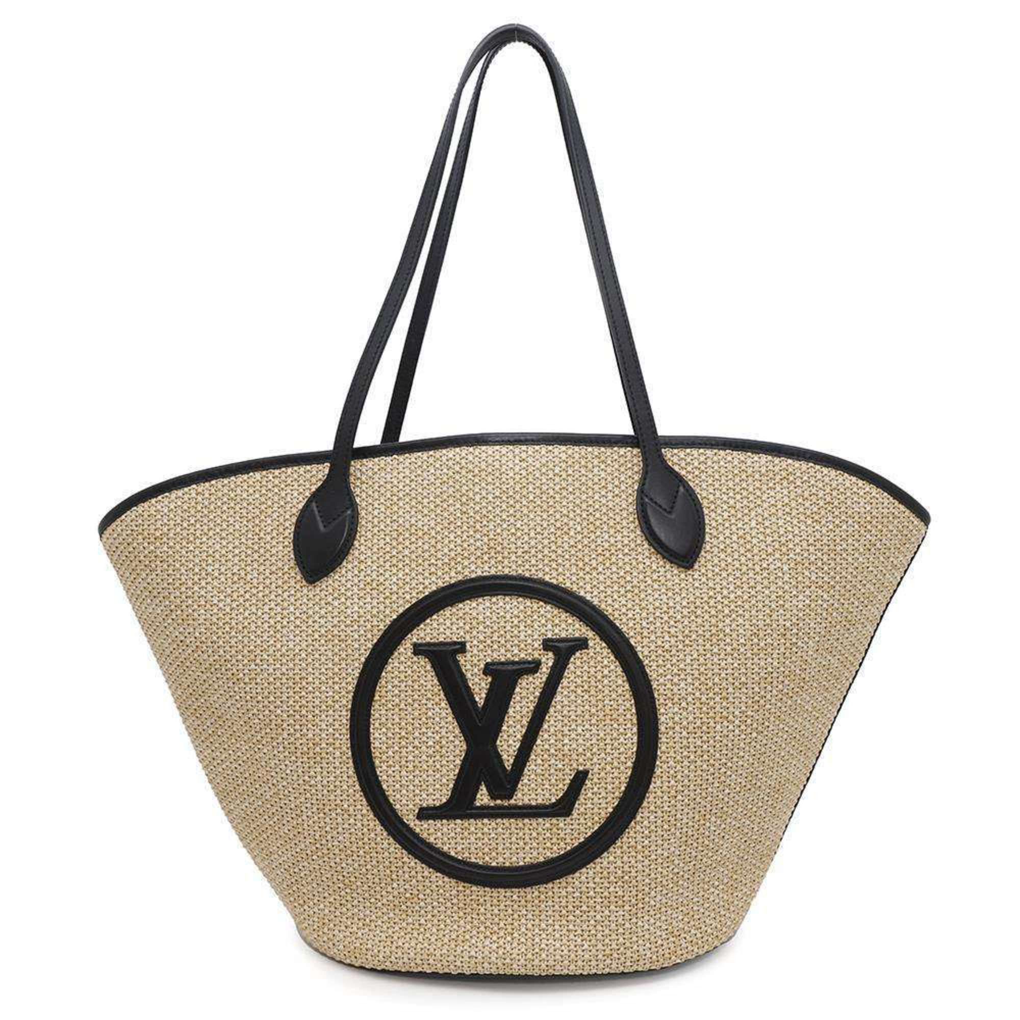 Louis Vuitton Tote Bag Raffia Saint Jacques M59808 Louis Vuitton Black, Women's