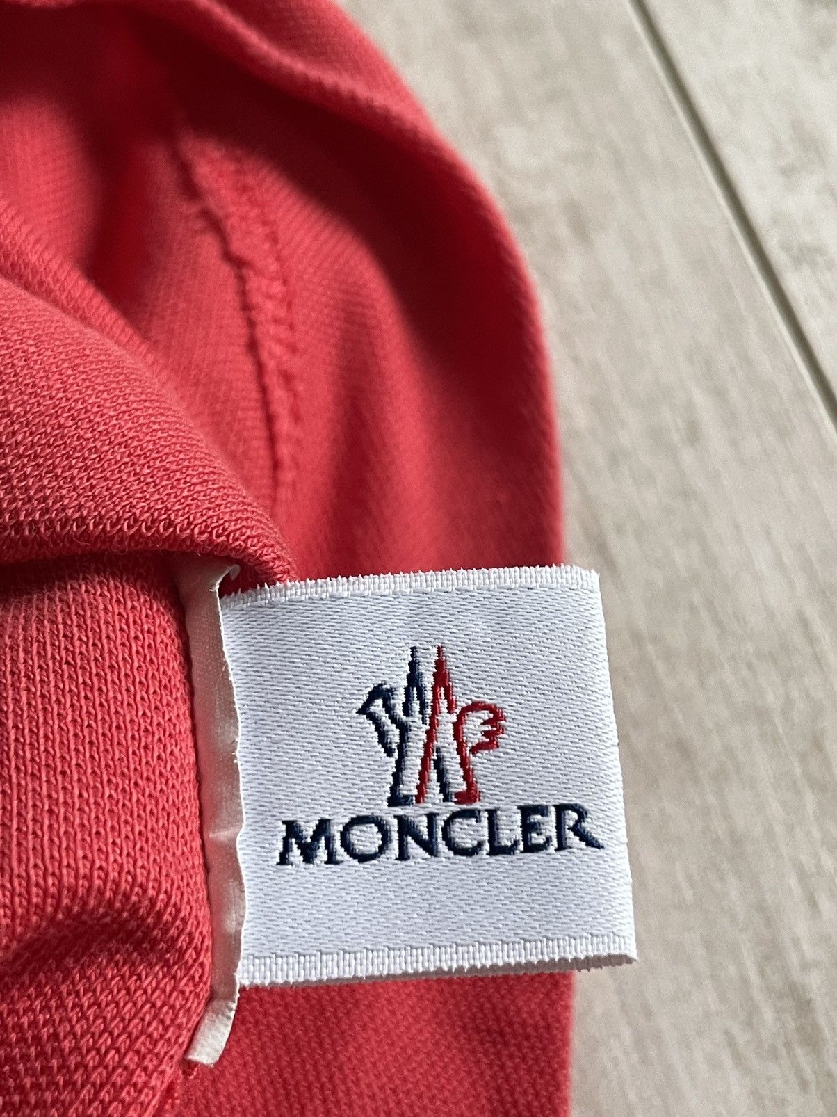 Moncler Moncler Polo T-Shirt Coral Size L / US 10 / IT 46 - 10 Thumbnail