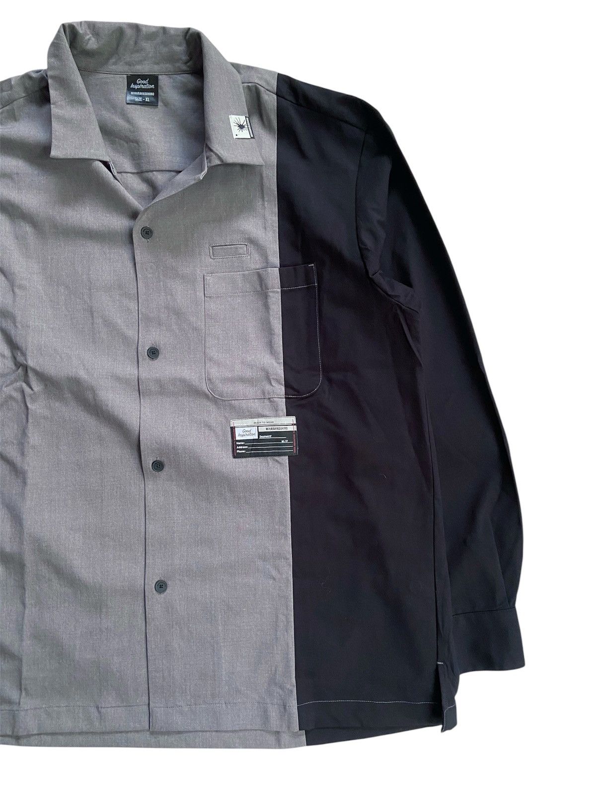 GU × Maison MIHARA YASUHIRO MIHARAYASUHIRONx GU COLORS BLOCK BUTTON DOWN SHIRT Size US XL / EU 56 / 4 - 4 Thumbnail