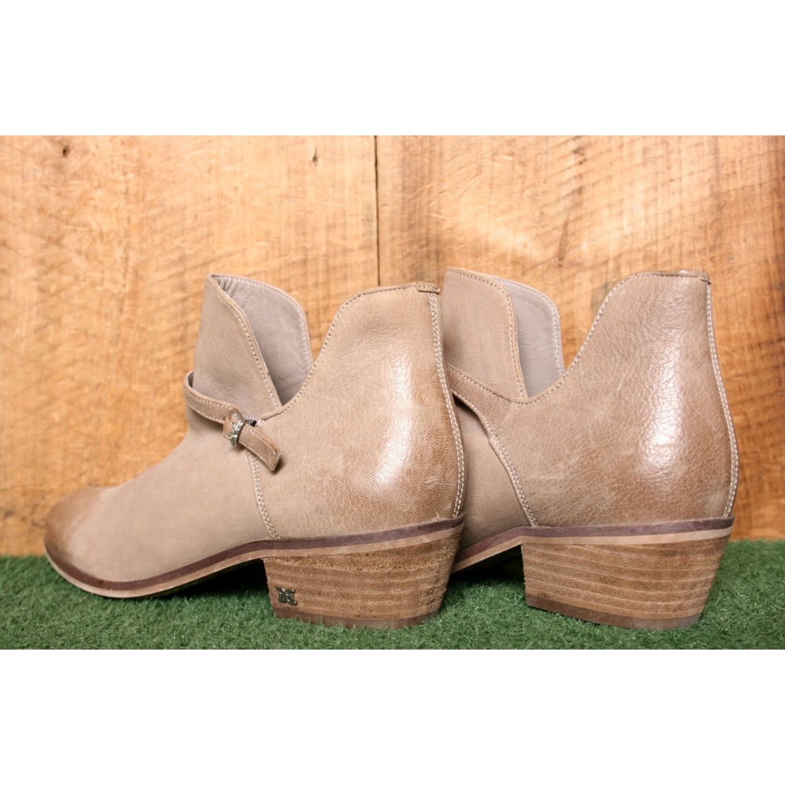 Sam Edelman SAM EDELMAN Palmer Ankle Boots Putty Tan Leather Size 7.5 M Women Size US 8 / IT 38 - 3 Thumbnail