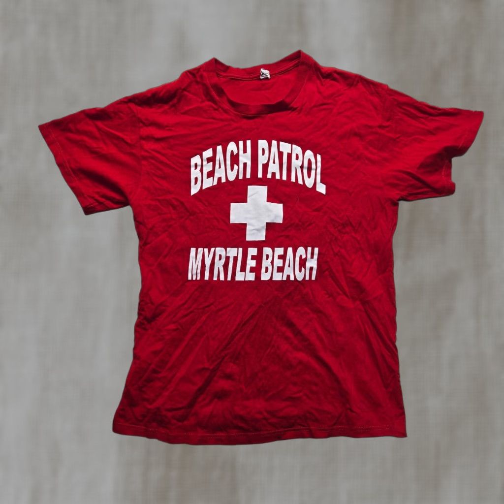 Delta Myrtle Beach Patrol Virginia VA Red Tee T-Shirt Short Sleeve Adult Men's L Large Shirt Size US L / EU 52-54 / 3 - 1 Thumbnail