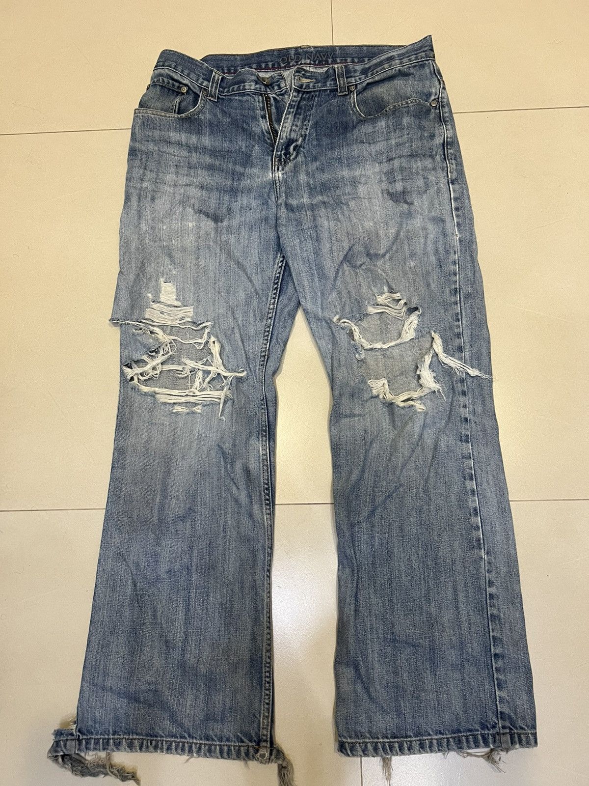 Old Navy × Vintage Vintage Baggy Pants Old Navy Size US 33 - 5 Thumbnail