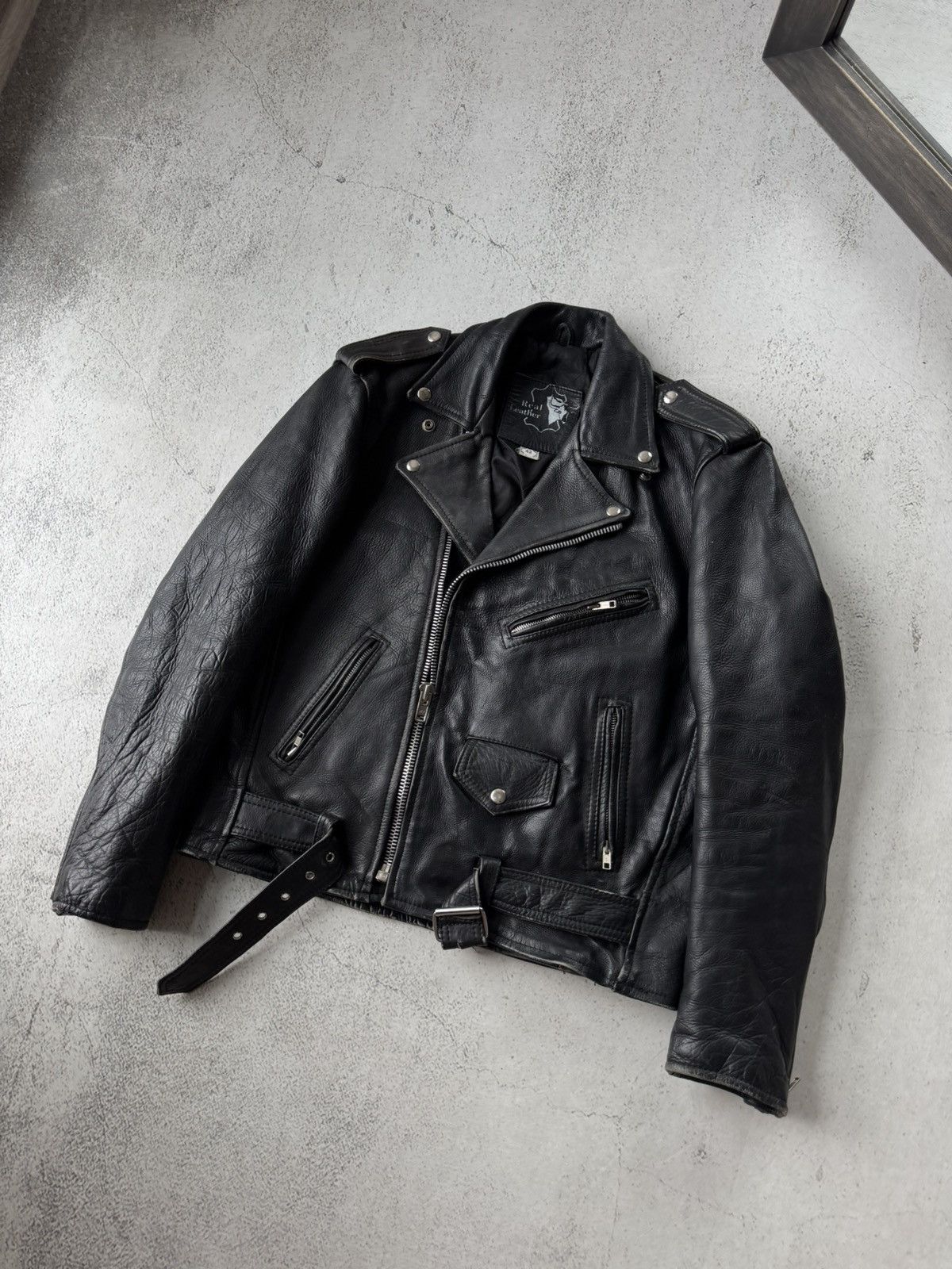 Genuine Leather Real Leather 42 Italy Black Jacket Size US M / EU 48-50 / 2 - 2 Thumbnail