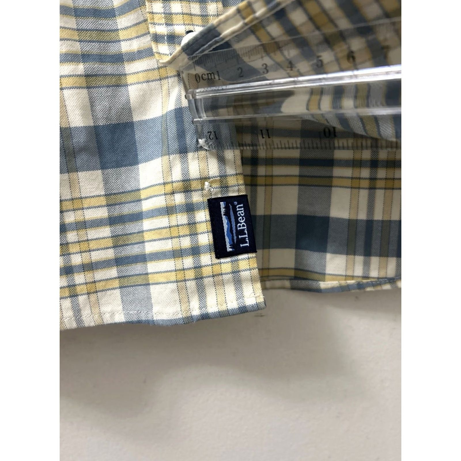 Vintage LL Bean Comfort Stretch Oxford Shirt Mens L Tall Blue Plaid Traditional Button-Up Size US L / EU 52-54 / 3 - 7 Thumbnail
