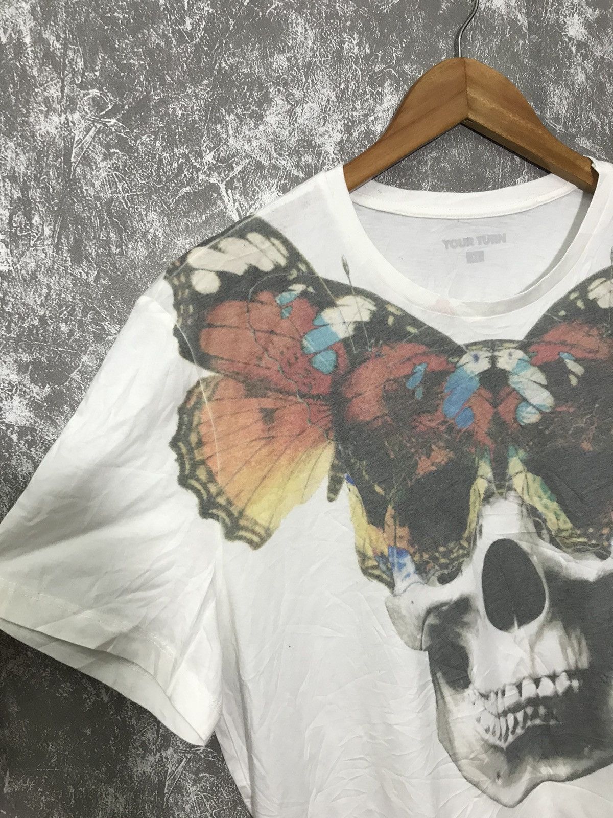 Affliction × Ed Hardy × Southpole Your Turn Affliction Skull Butterfly Y2K Graphic Tee Size US XL / EU 56 / 4 - 4 Thumbnail