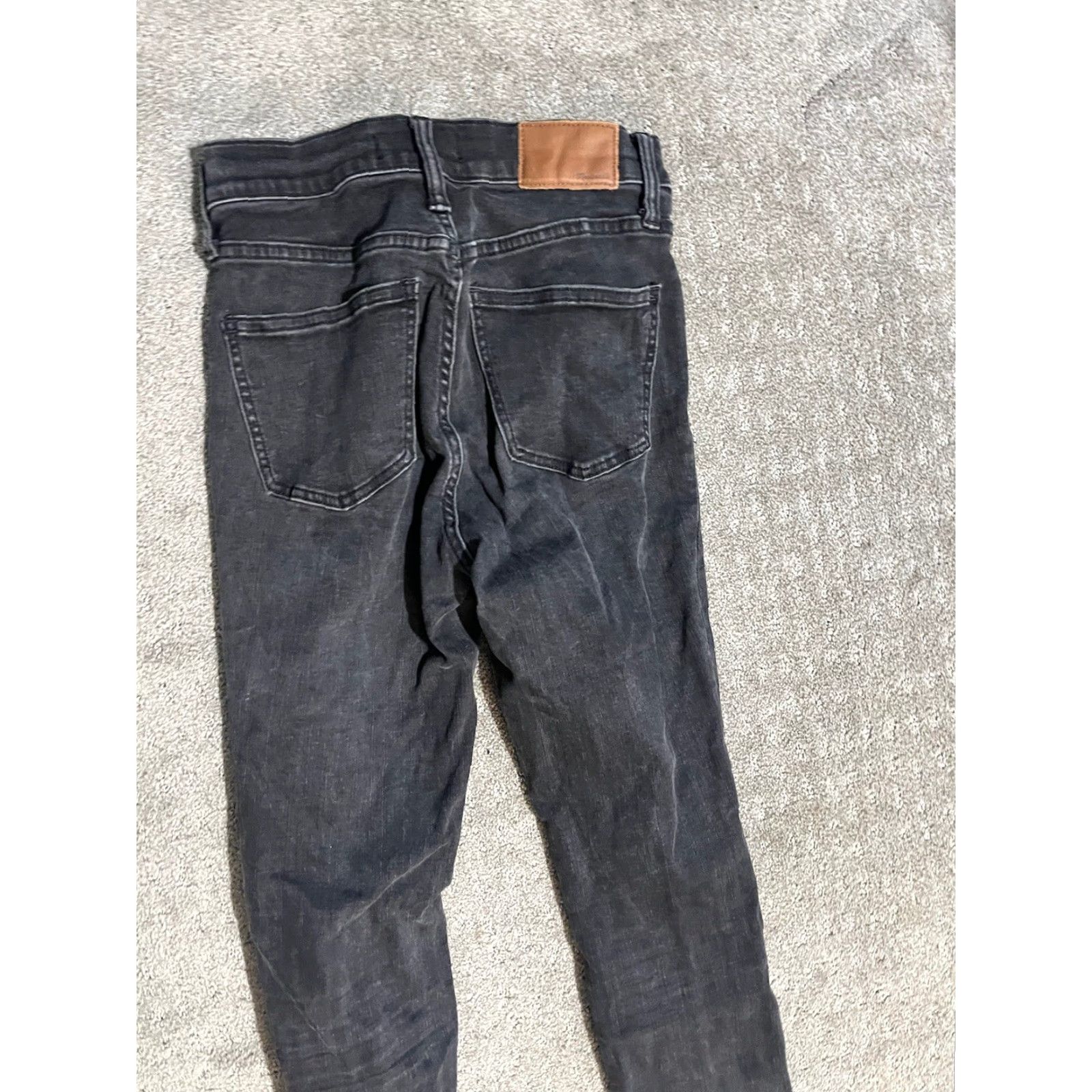 Madewell Madewell Womens 9" High Rise Skinny Slim Jeans Black Stretch Dark Wash Denim 26 Size 26" / US 2 / IT 38 - 2 Thumbnail