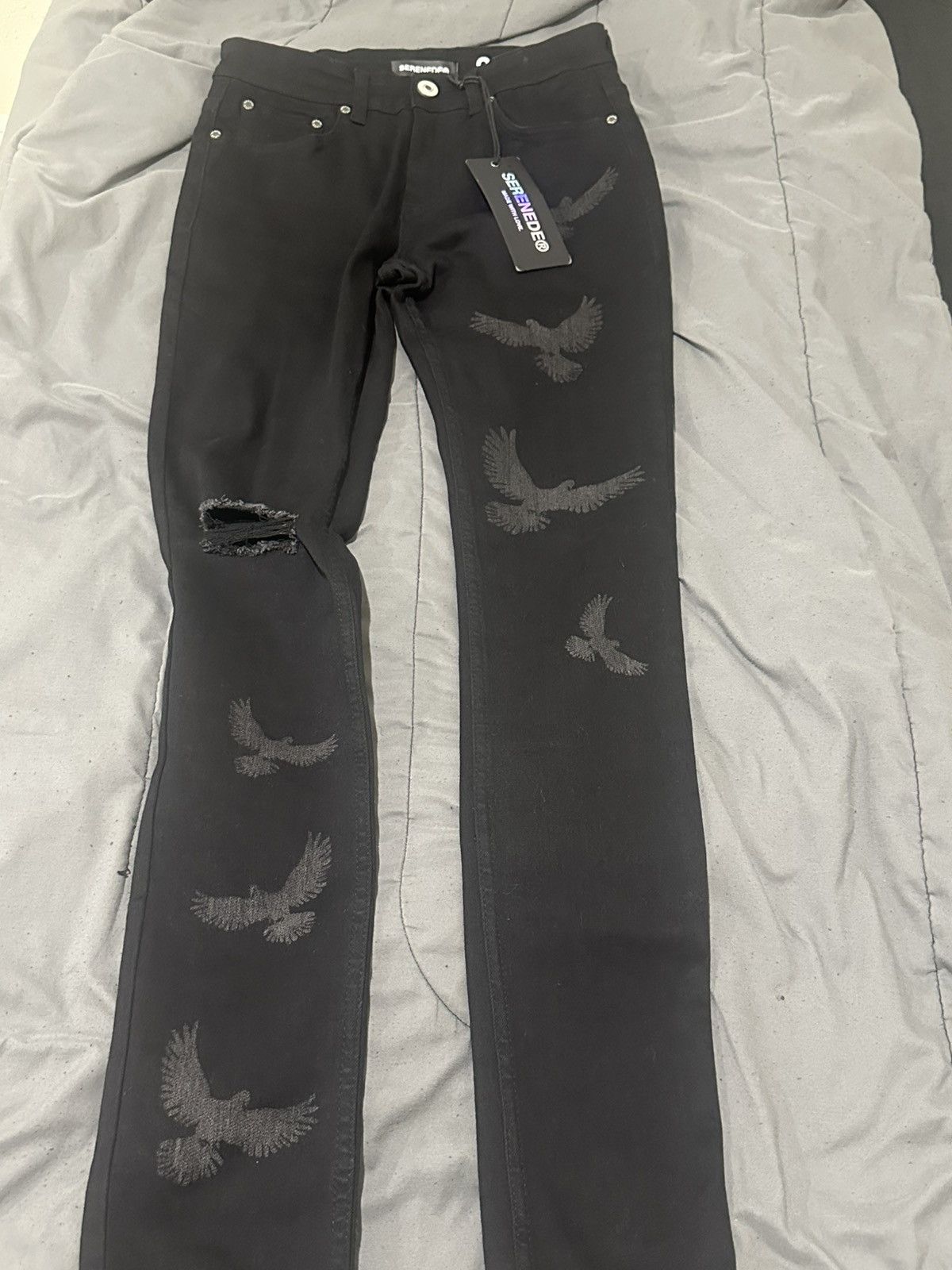 SERENEDE Peace black serenade jeans Size US 42 / EU 58 - 4 Thumbnail