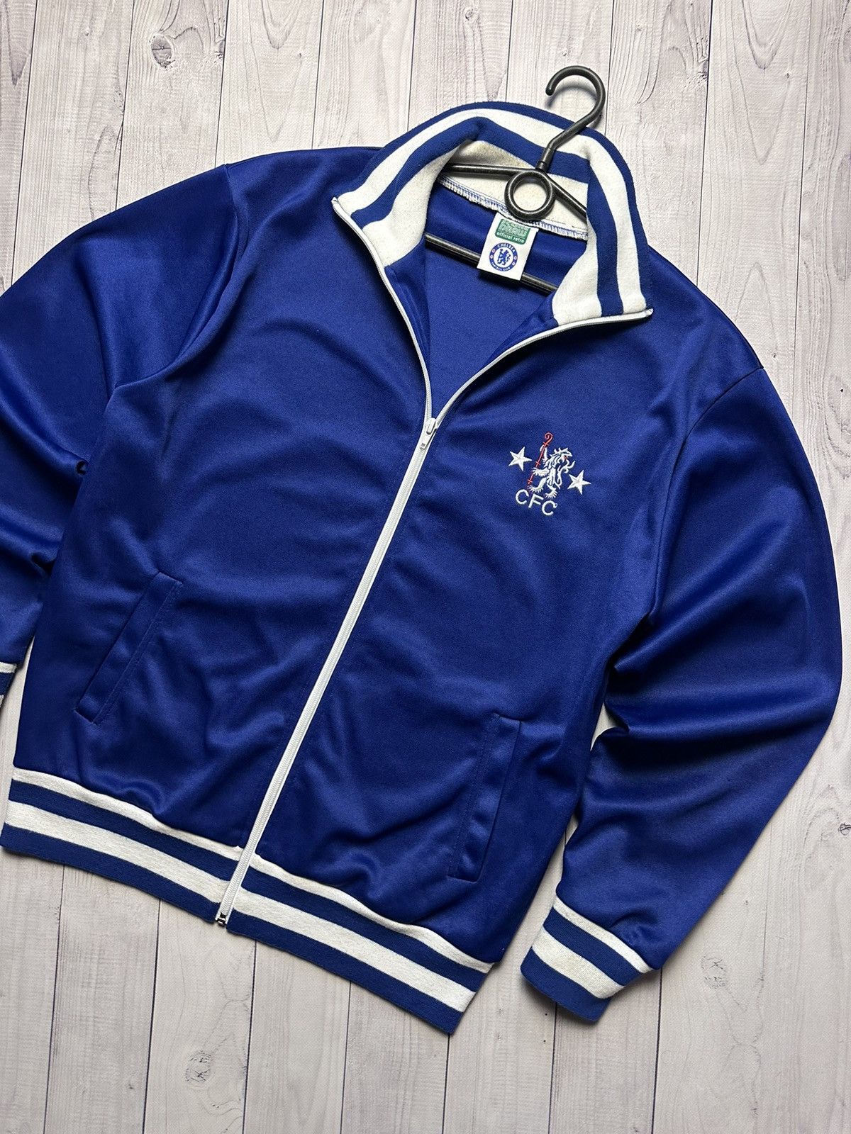 Vintage Vintage Chelsea soccer jacket blue size L retro rare. Size US L / EU 52-54 / 3 - 2 Thumbnail