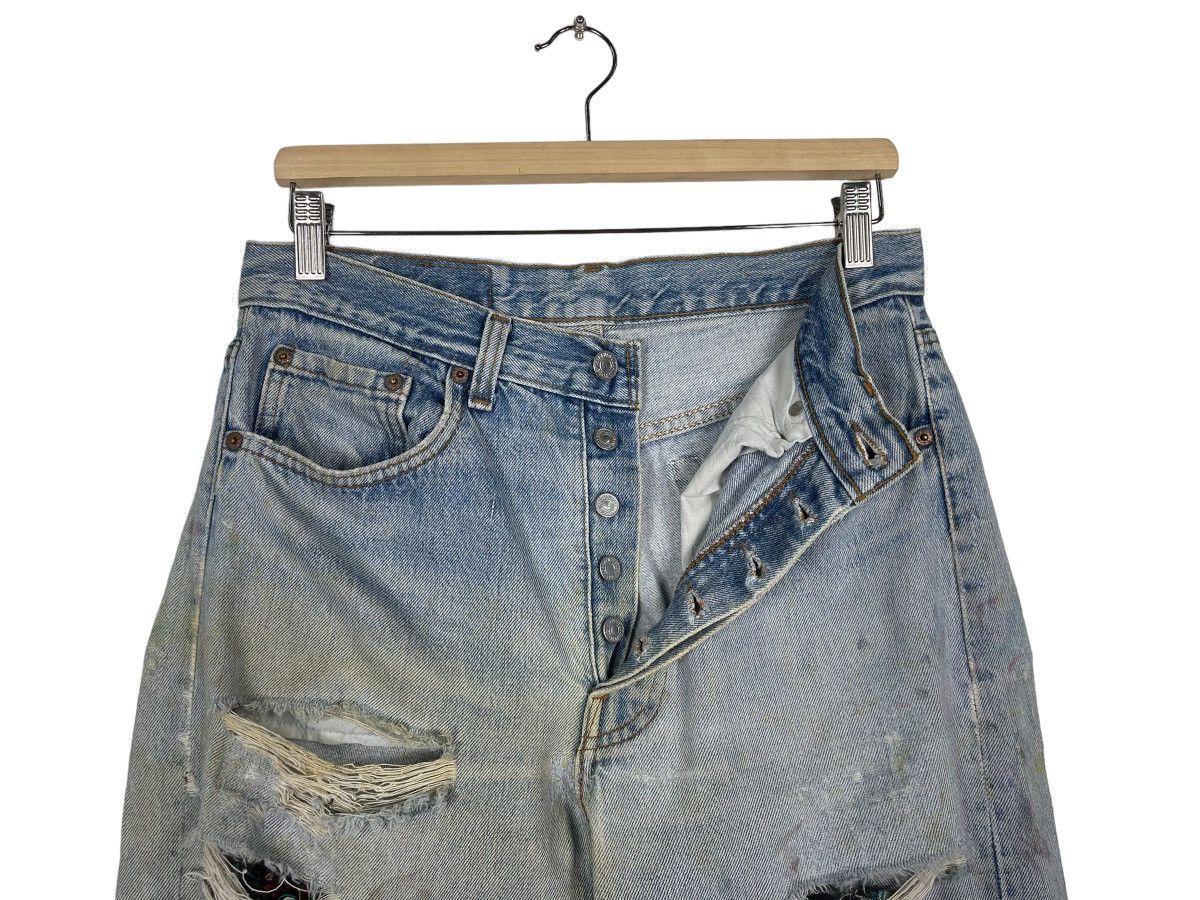 Levi's Levis Kurt Cobain Grunge Ripped Jean Button Fly Size US 30 / EU 46 - 8 Thumbnail