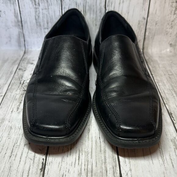 Ecco ECCO Men’s New Jersey Loafer Shoes Leather Black Slip On siz Size US 8 / EU 41 - 2 Thumbnail