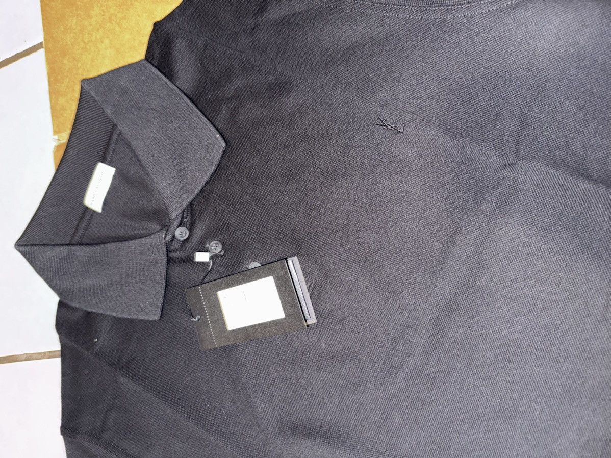 Saint Laurent Paris × Yves Saint Laurent Cassandre YSL Monogram Logo Short Sleeve Polo Size US M / EU 48-50 / 2 - 3 Thumbnail