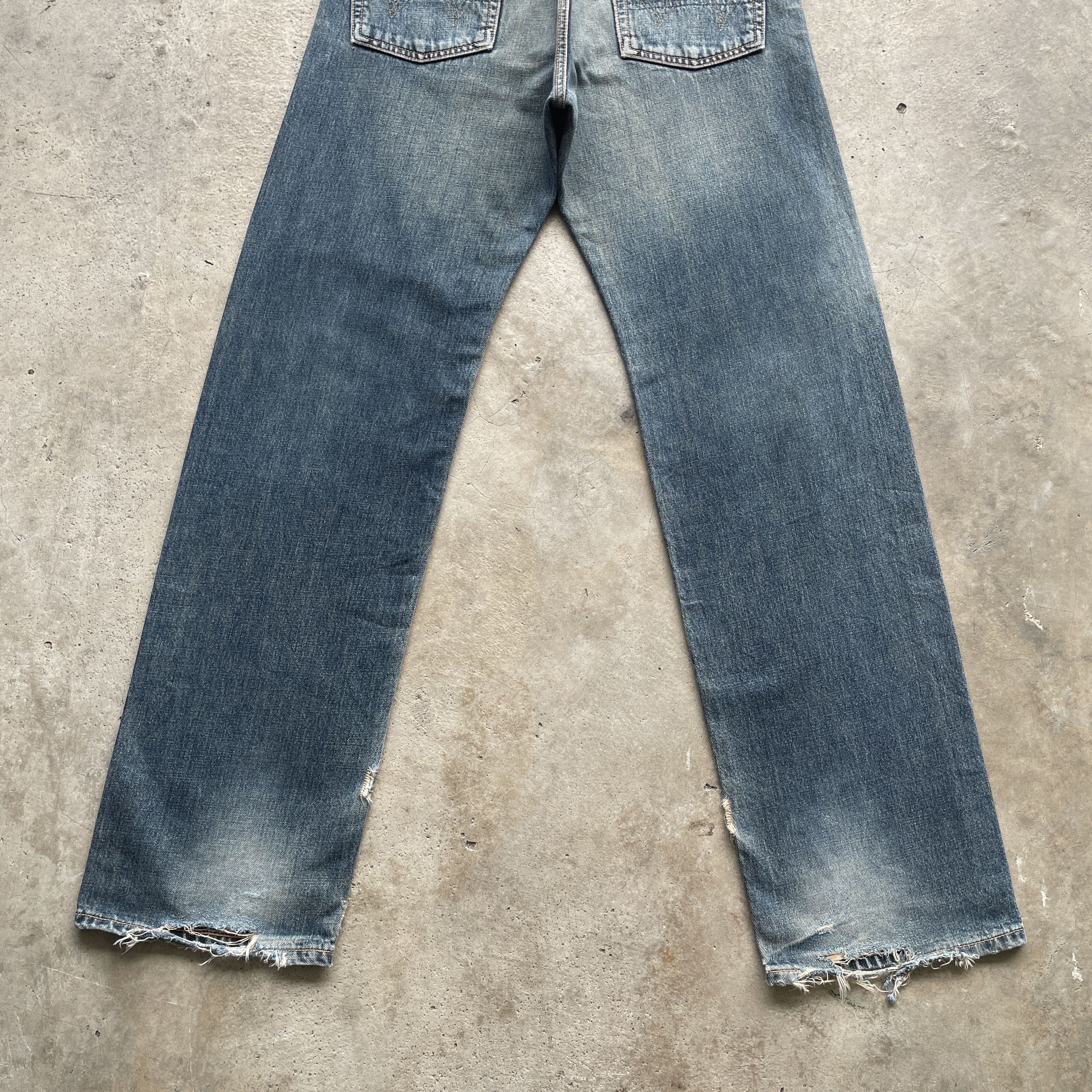 Edwin VINTAGE EDWIN 505 BAGGY DISTRESSED FADED JEANS PANTS W31 Size US 31 - 11 Thumbnail