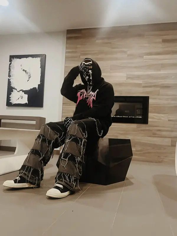 Designer × Japanese Brand Jeans Patchwork Darkwear Size US 30 / EU 46 - 2 Thumbnail