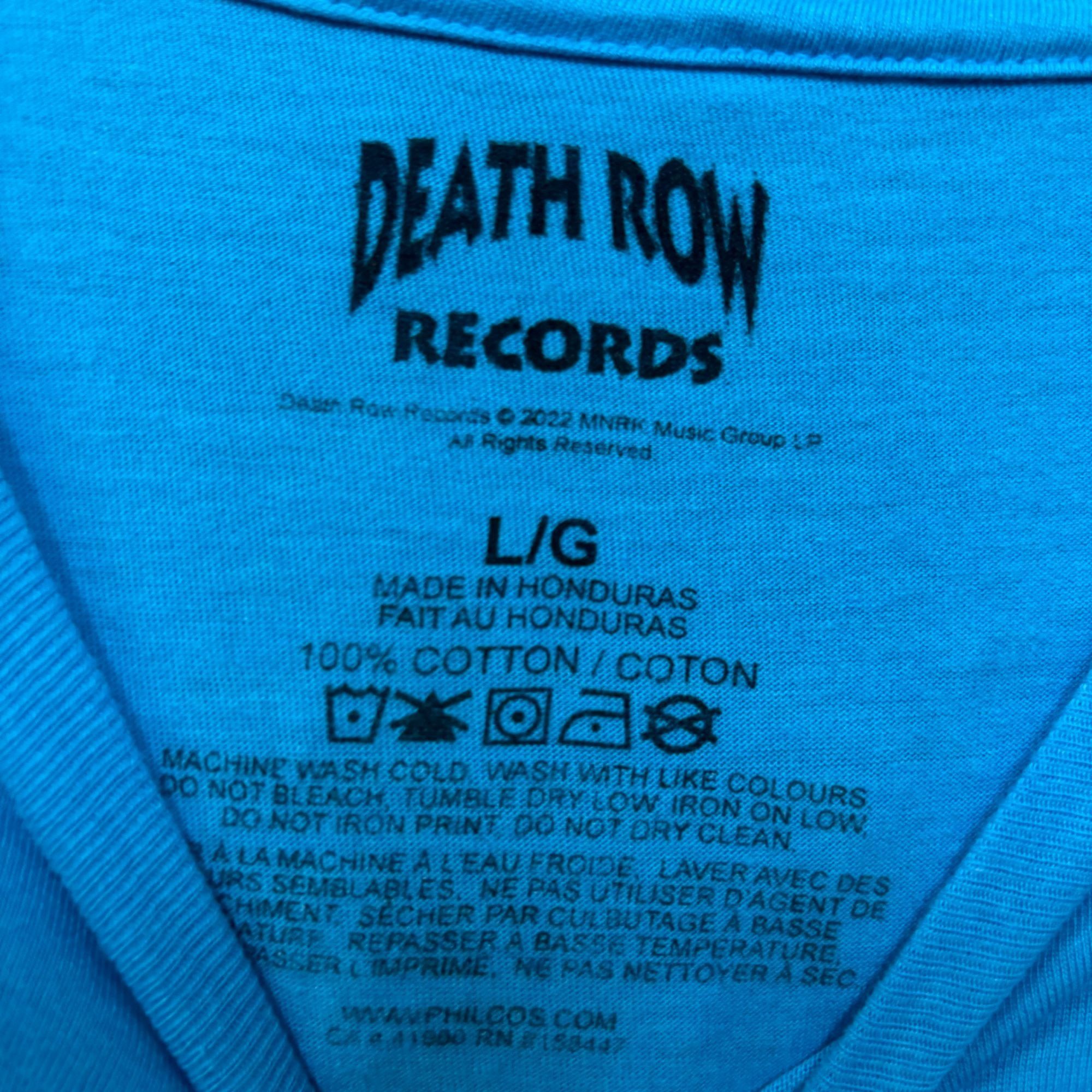 Death Row Records Death Row Records 1991 LA Grim Reaper Hands Rap Tee large Size US L / EU 52-54 / 3 - 4 Thumbnail