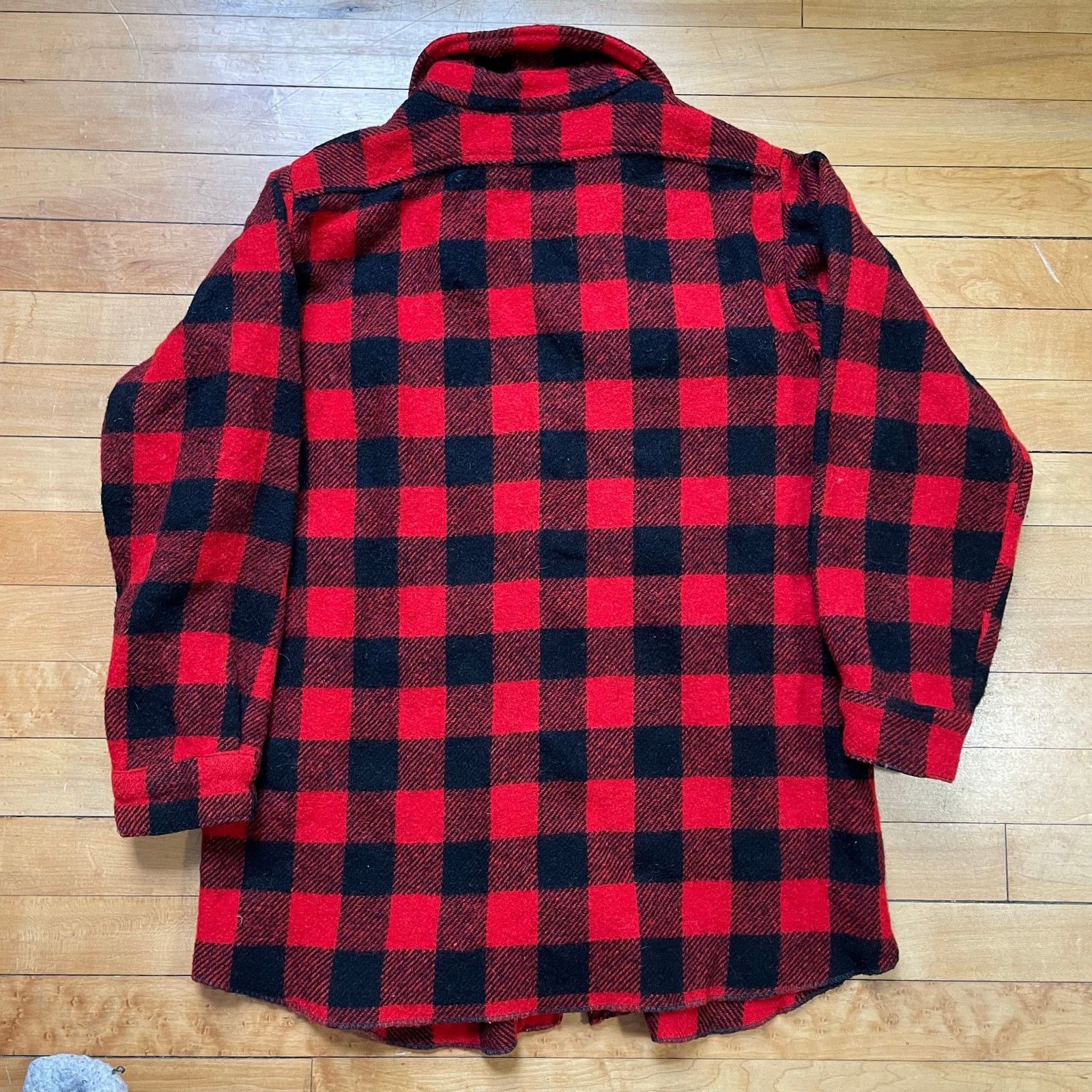 Vintage Arctic Wool Flannel Shirt Mens L Red Black Buffalo Plaid Size US L / EU 52-54 / 3 - 4 Thumbnail
