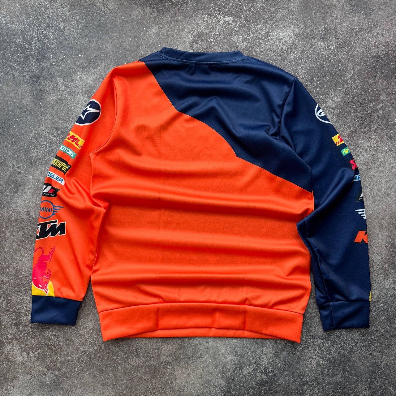 Japanese Brand Red Bull Moto Racing Multi Logo Long Sleeve Top Size US M / EU 48-50 / 2 - 9 Thumbnail