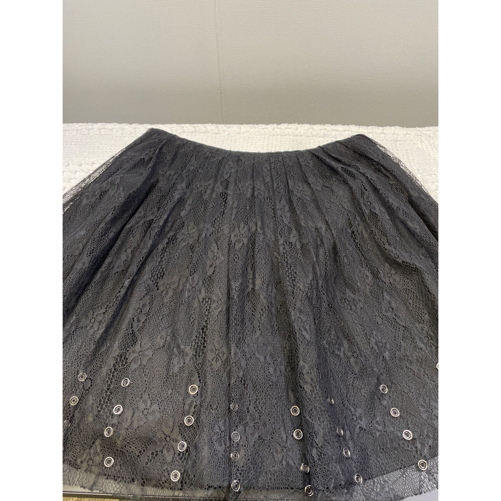 Other Christopher Kane Women's Black metal studded gothic Lace Min Size S / US 4 / IT 40 - 7 Thumbnail