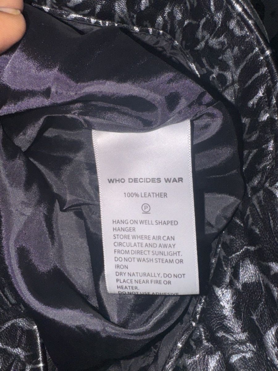 Who Decides War Who Decides War Black Leather Foil Pants NEW 36 Size US 36 / EU 52 - 9 Thumbnail